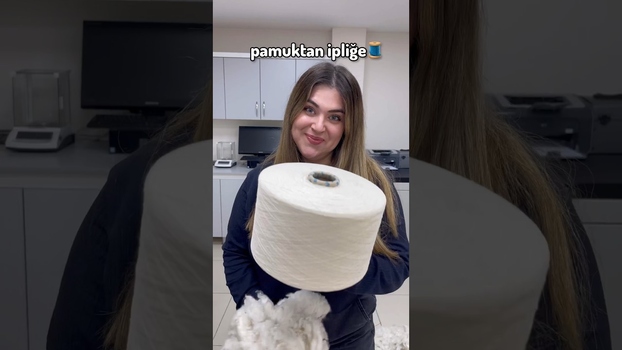 Pamuktan iplik &uuml;retim s&uuml;reci🧵 #meyzileyoutubeshorts #shorts