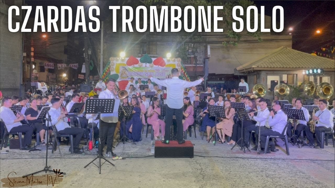 Czardas Trombone Solo - Venoc De Leon Banda San Jose | Steven Mateo TV