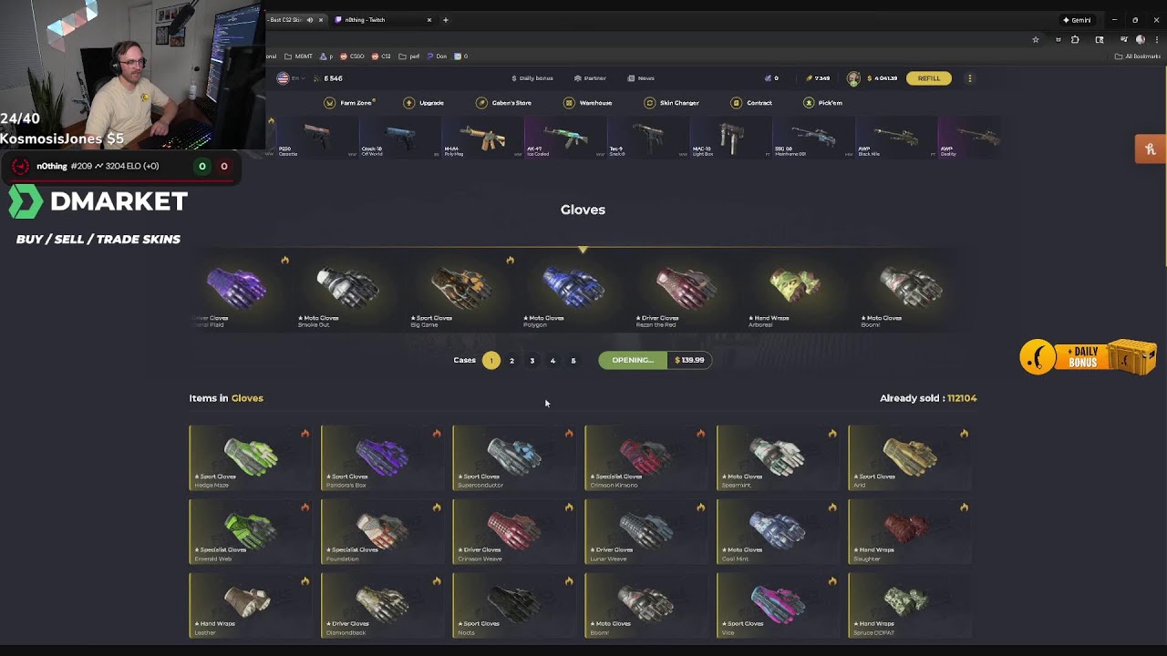 Premier 30k then s1mple vs Zywoo !dmarket
