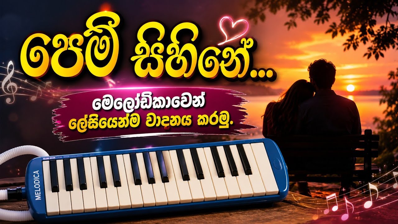 පෙම් සිහිනේ | මෙලෝඩිකා නොටේශන් | #notation #music 