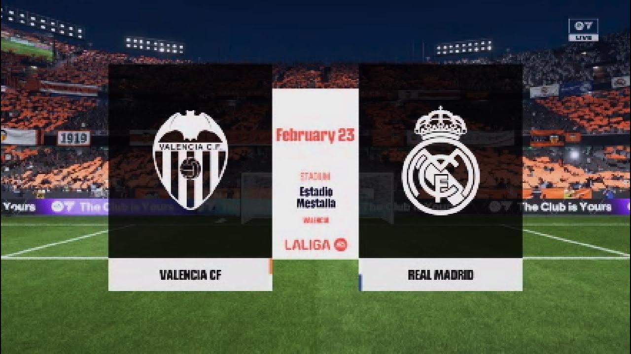PS5 EA FC 26 Valencia CF Vs Real Madrid (With Brazilian Portuguese Commentary)