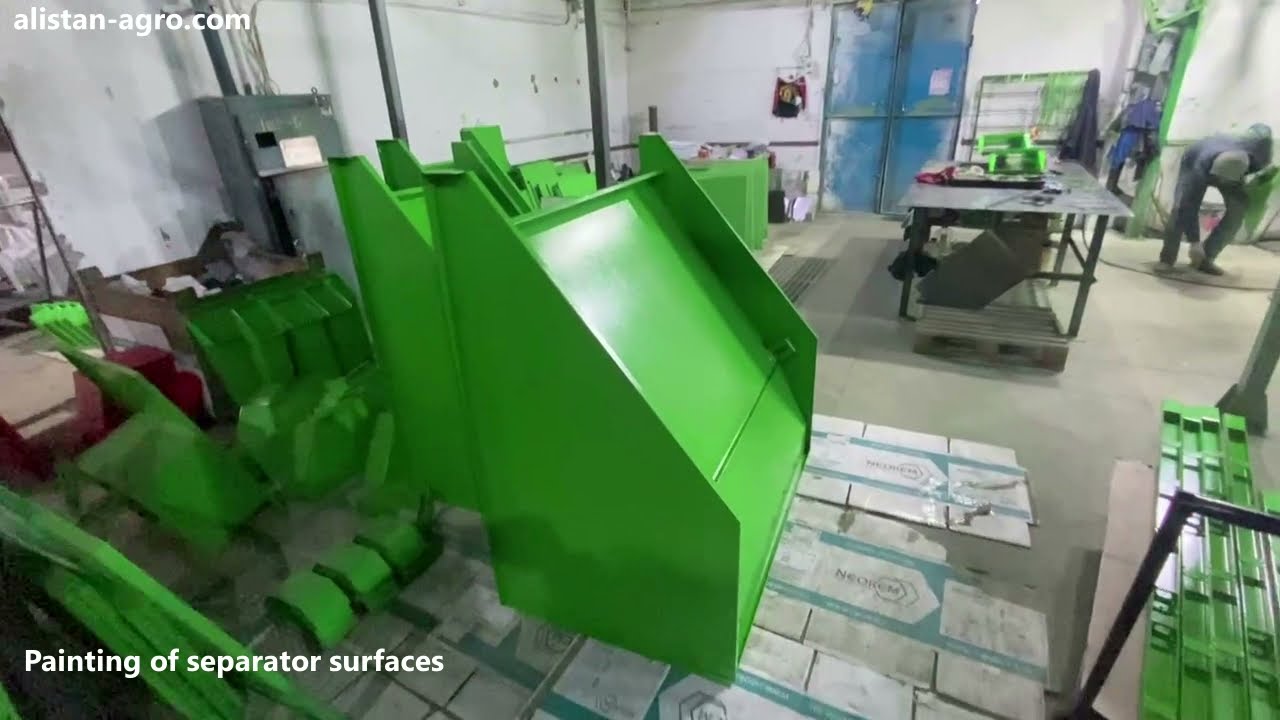 Grain cleaning equipment plant. Production of grain cleaners