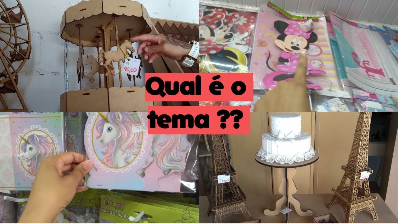 EM BUSCA DA DECORAÇÃO DA FESTA DA LAURINHA - JÁ SABEMOS O TEMA
