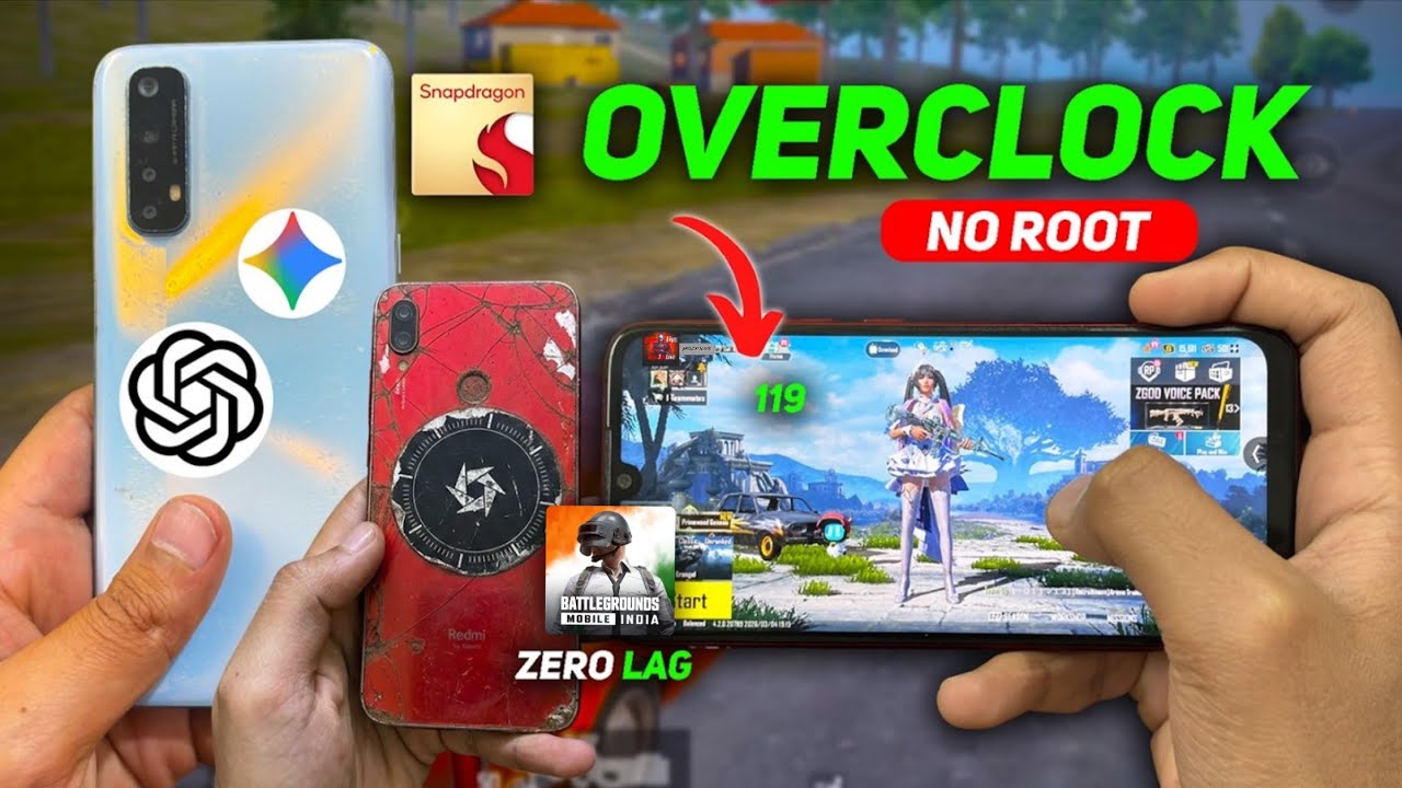 Overclock Your Phone For Maximum BGMI Performance | Overclock Android Using Ai | How To Fix Lag ? 