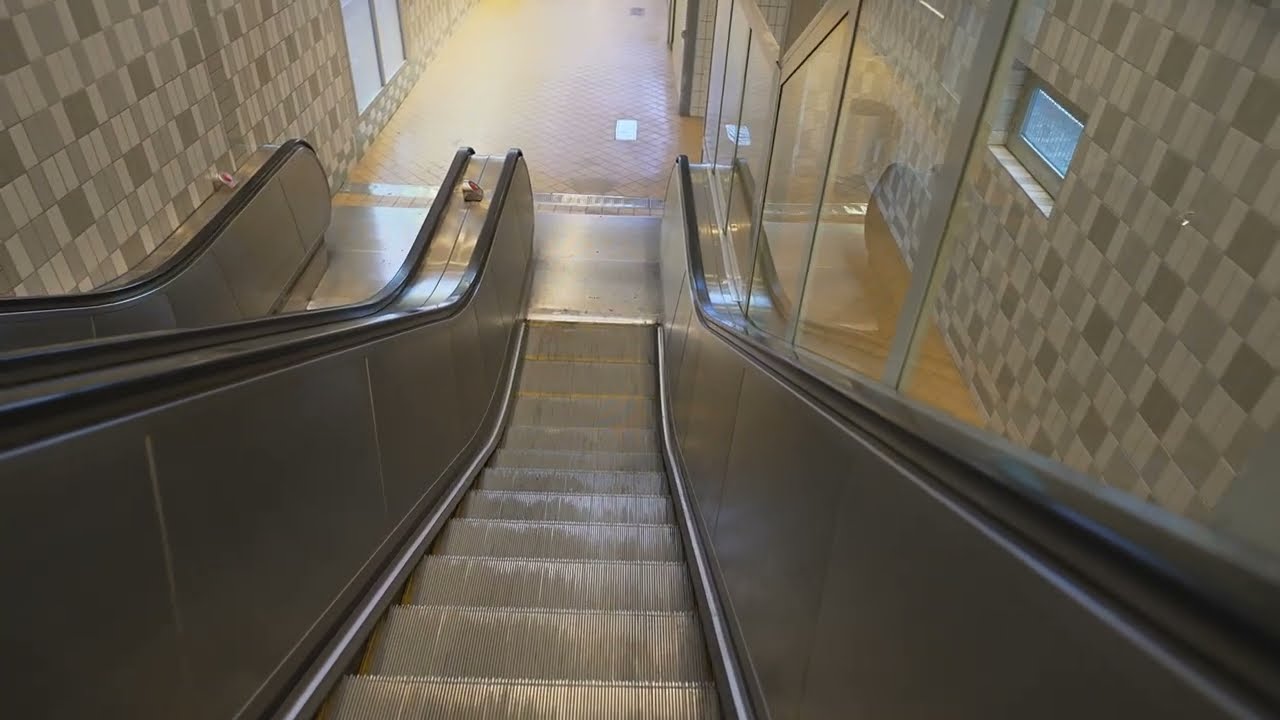 Sweden, Stockholm, Spånga train station, 2X elevator, 2X escalator
