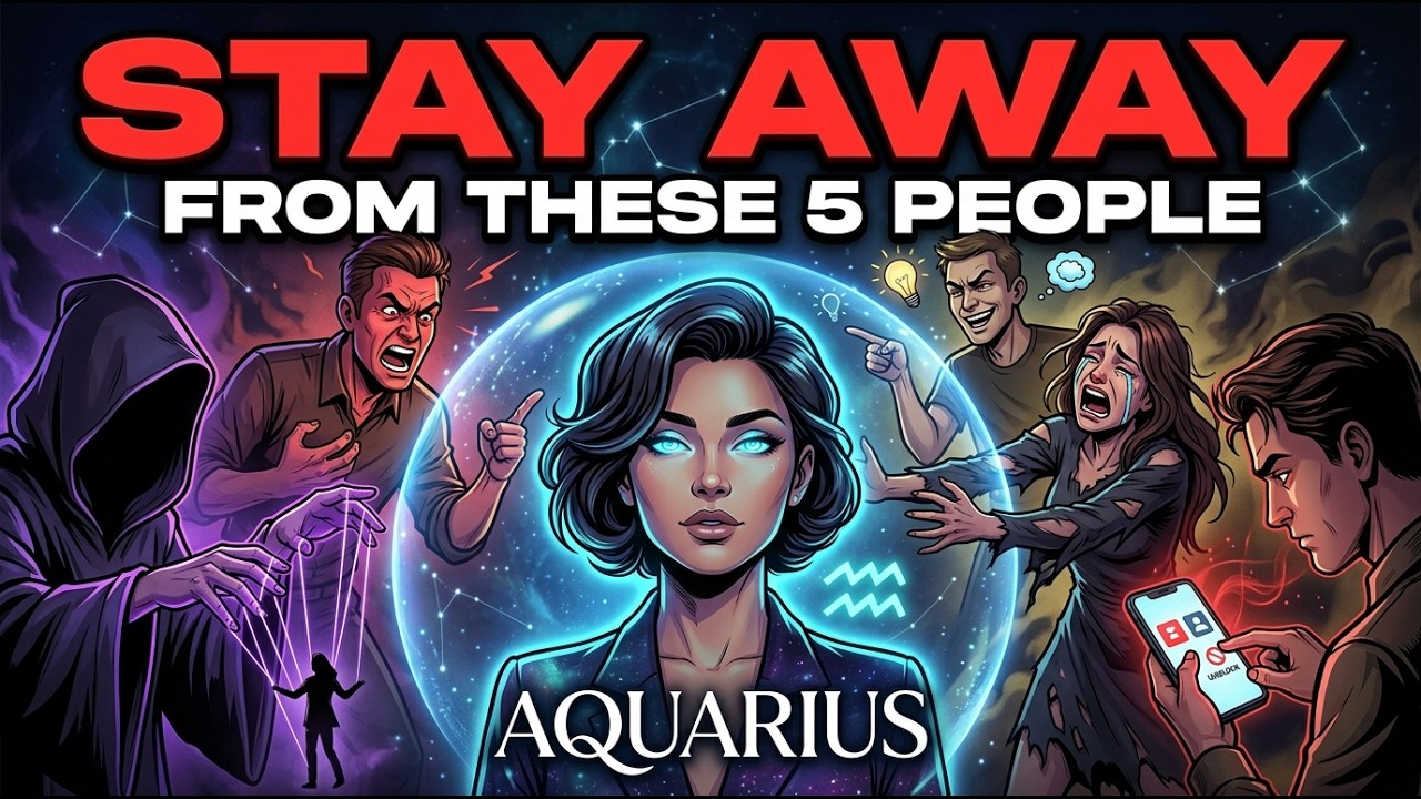 ♒ Aquarius: 5 People You Need to Avoid to Protect Your Peace ⚠️✨