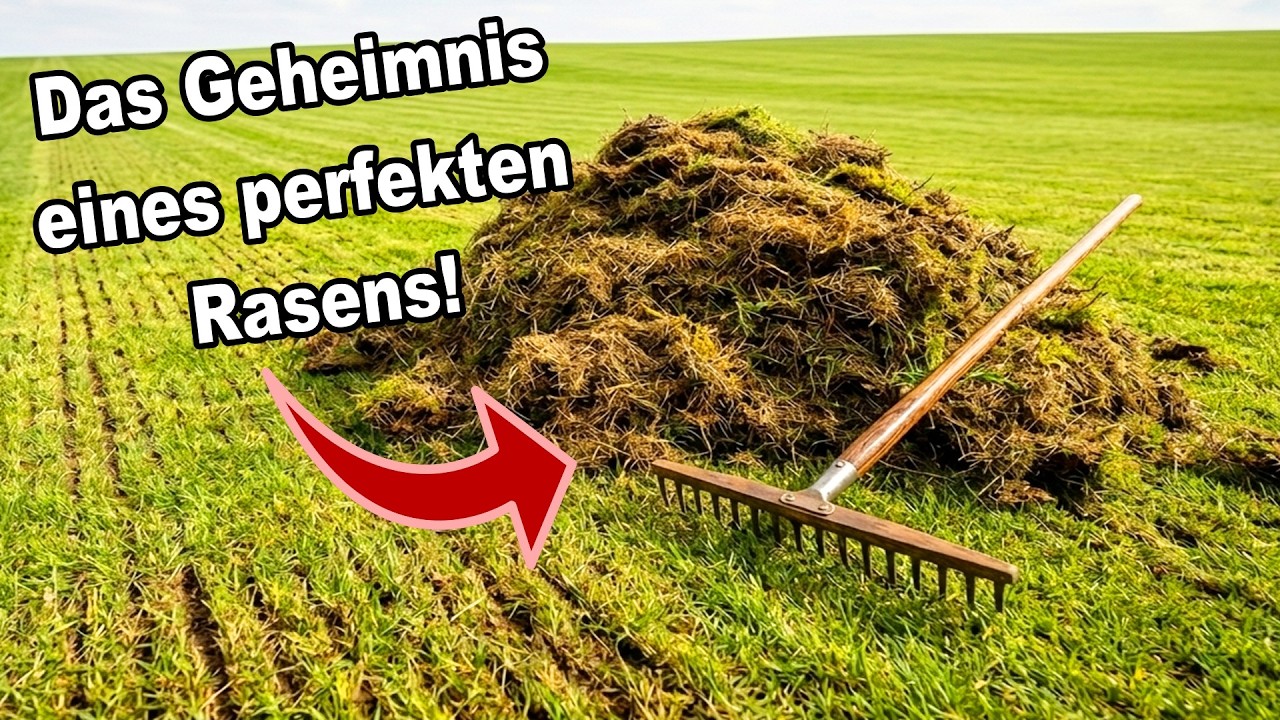 Vergiss Vertikutierer! Warum eine Harke jetzt deinen Rasen rettet!