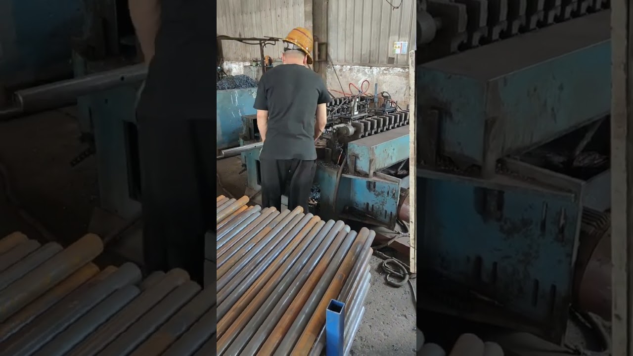 Scaffolding prop holes punching at one time #scaffolding  #prop