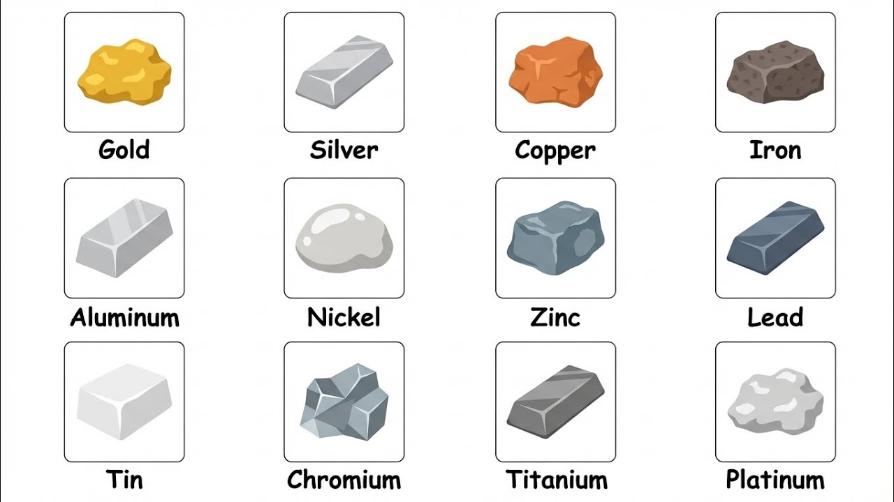 Every Metallic Mineral Explained in 6 Minutes