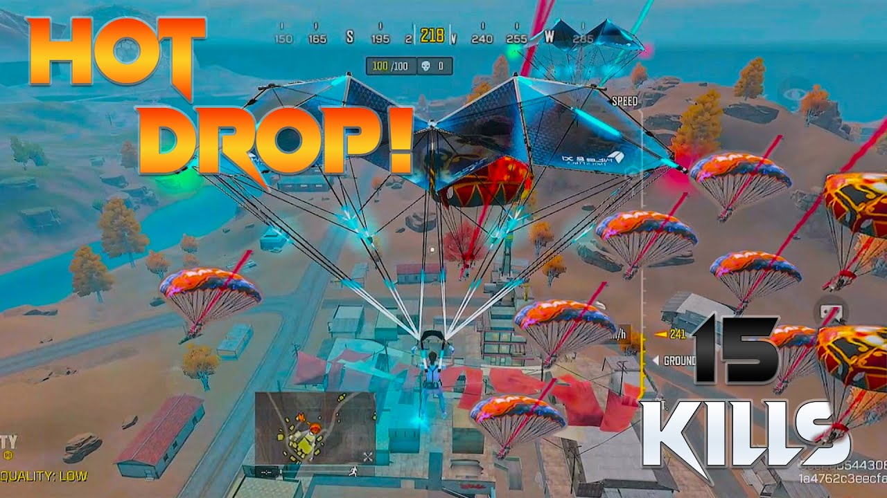 Black Market Hot Drop Action in COD MOBILE BR! 🤯 | 15 KILLS AT BLACK MARKET ONLY! Solo vs Squad