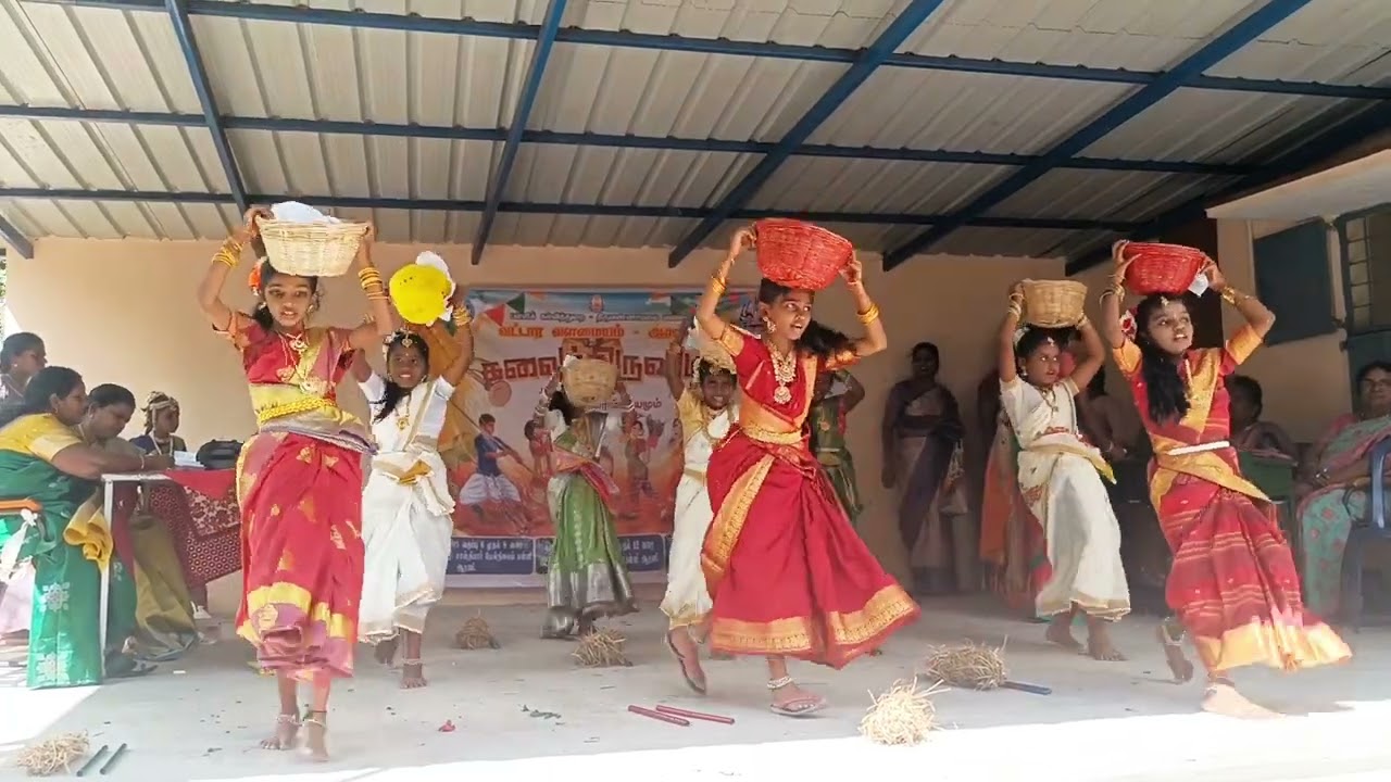 கலைத் திருவிழா(2025-26)#நாட்டுப்புற நடனம் (குழு)#ந.தொ.பள்ளி, அனந்தபுரம். சைதை.ஆரணி ஒன்றியம். 👌👌👍👏👏💐💐