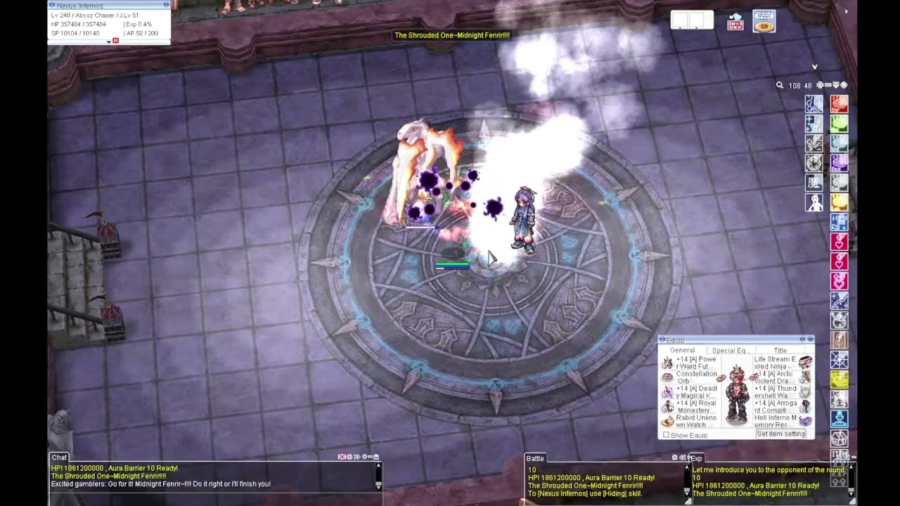 [iRO] Abyss Chaser Auto Spell - Thundershell Ward testing