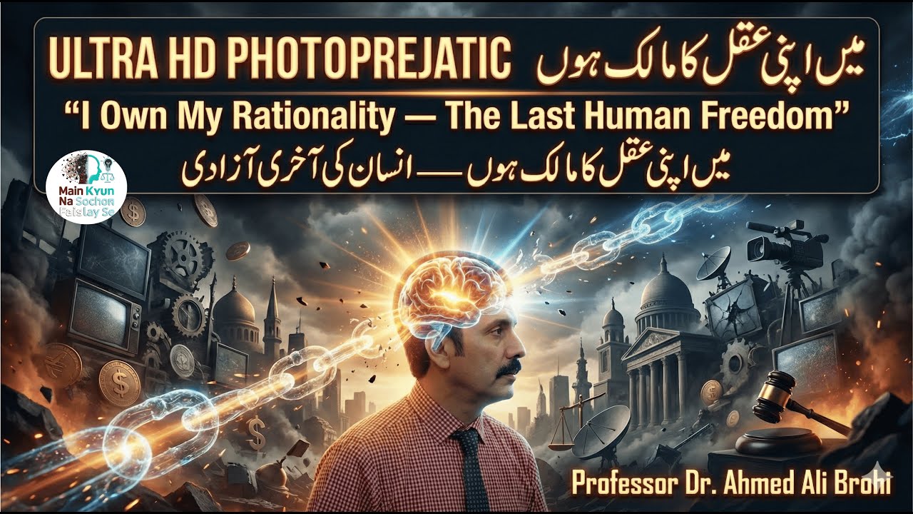 Own My Rationality — The Last Human Freedom | میں اپنی عقل کا مالک ہوں | Prof. Dr. Ahmed Ali Brohi