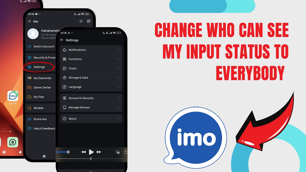 Change Who Can See My Input Status To Everybody On Imo HD. |Technologyglance