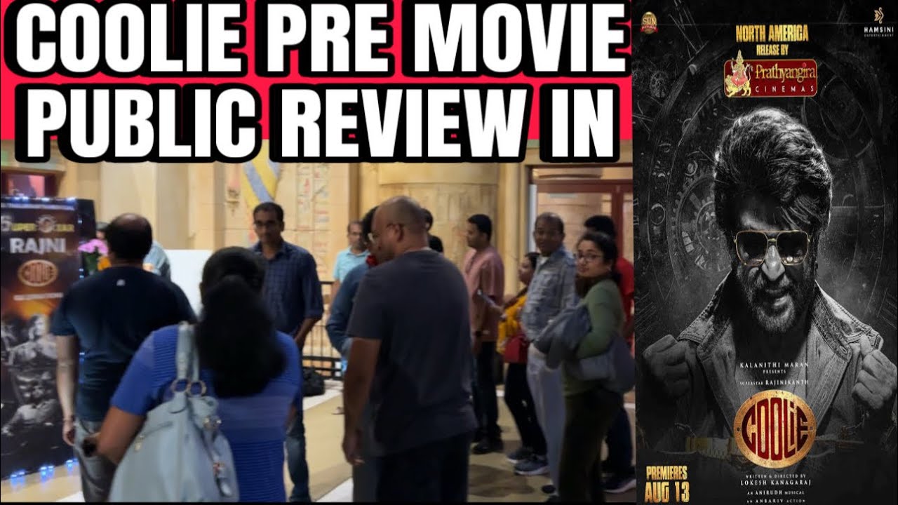 Coolie Pre movie public review in USA 🇺🇸 | RAJINIKANT fan here