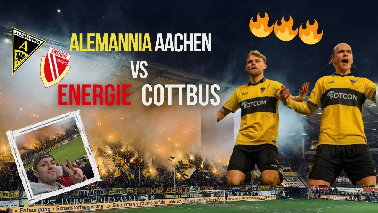 Alemannias Actionreiche 2 Halbzeit 🔥🧨 Alemannia Aachen vs Energie Cottbus 3 Liga Stadionvlog 🏟️ 