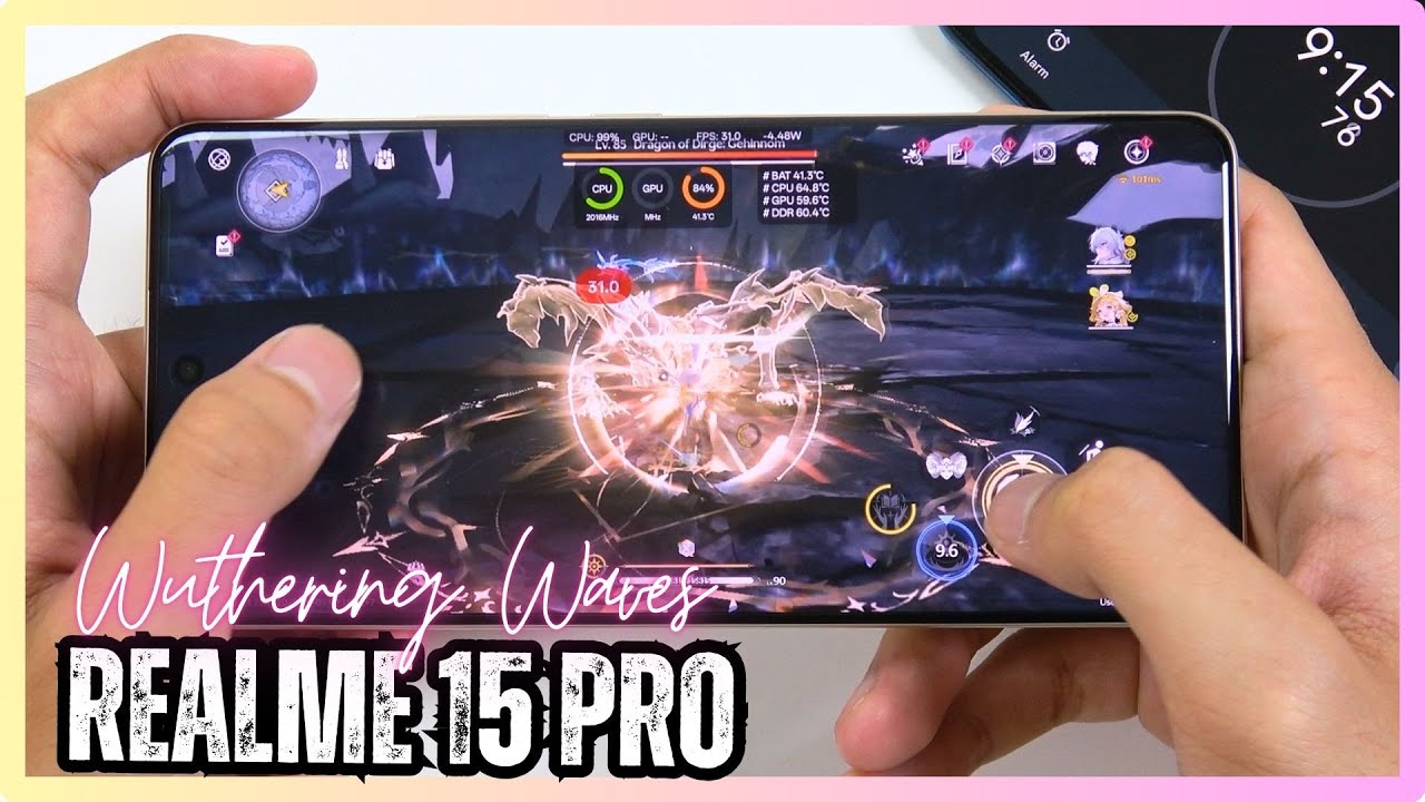 Realme 15 Pro Wuthering Waves Gaming test | Snapdragon 7 Gen 4, 144Hz Display