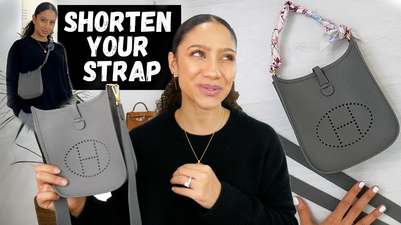 Shortening A Long Bag Strap, Hermes Evelyne TPM Edition | Tiana Peri