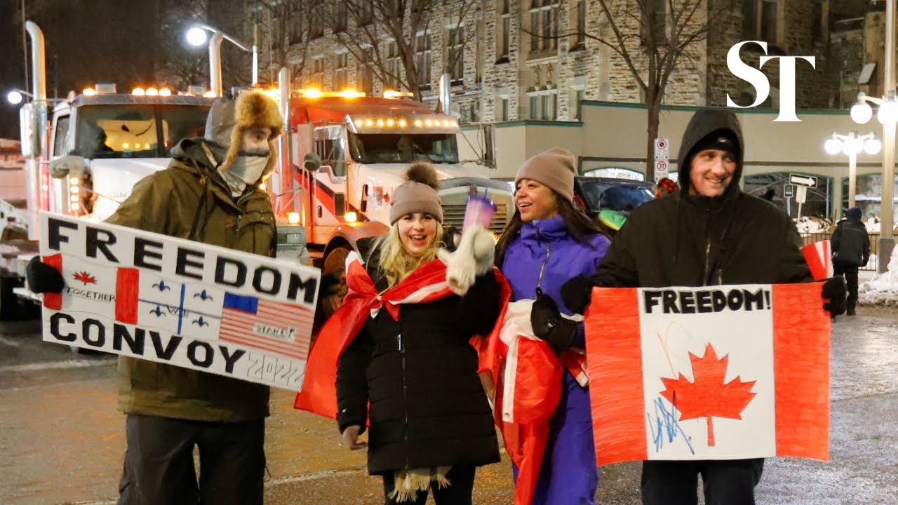 Truckers protest Canada's vaccine mandates