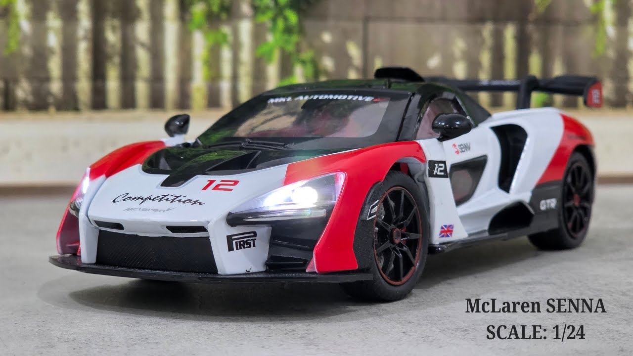 McLaren Senna GTR MP4/4 1:24 Diecast Model | Chezhi Metal Supercar Unboxing & Review