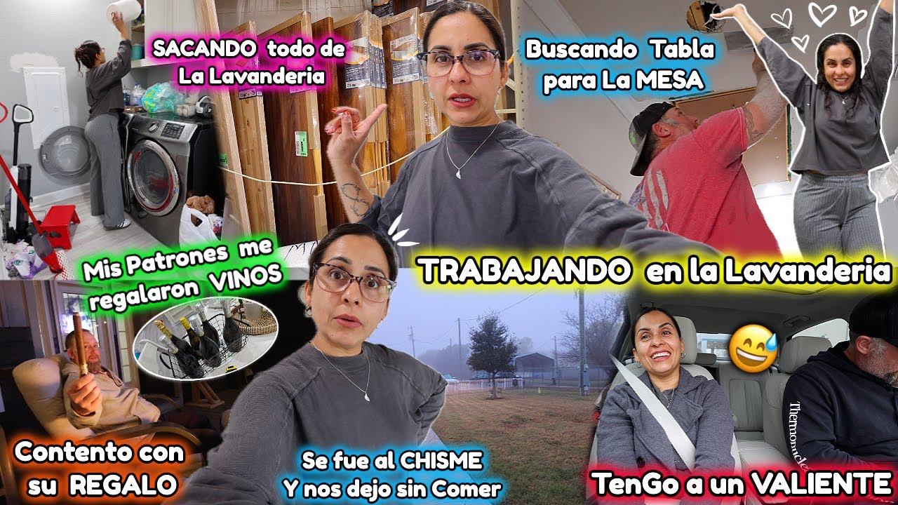 VLOGMAS 6🎄Empezo a TRABAJAR en LA LAVANDERIA🛠️ Buscando La TABLA para la MESA🪵 Se Rompio la TUBERIA💧