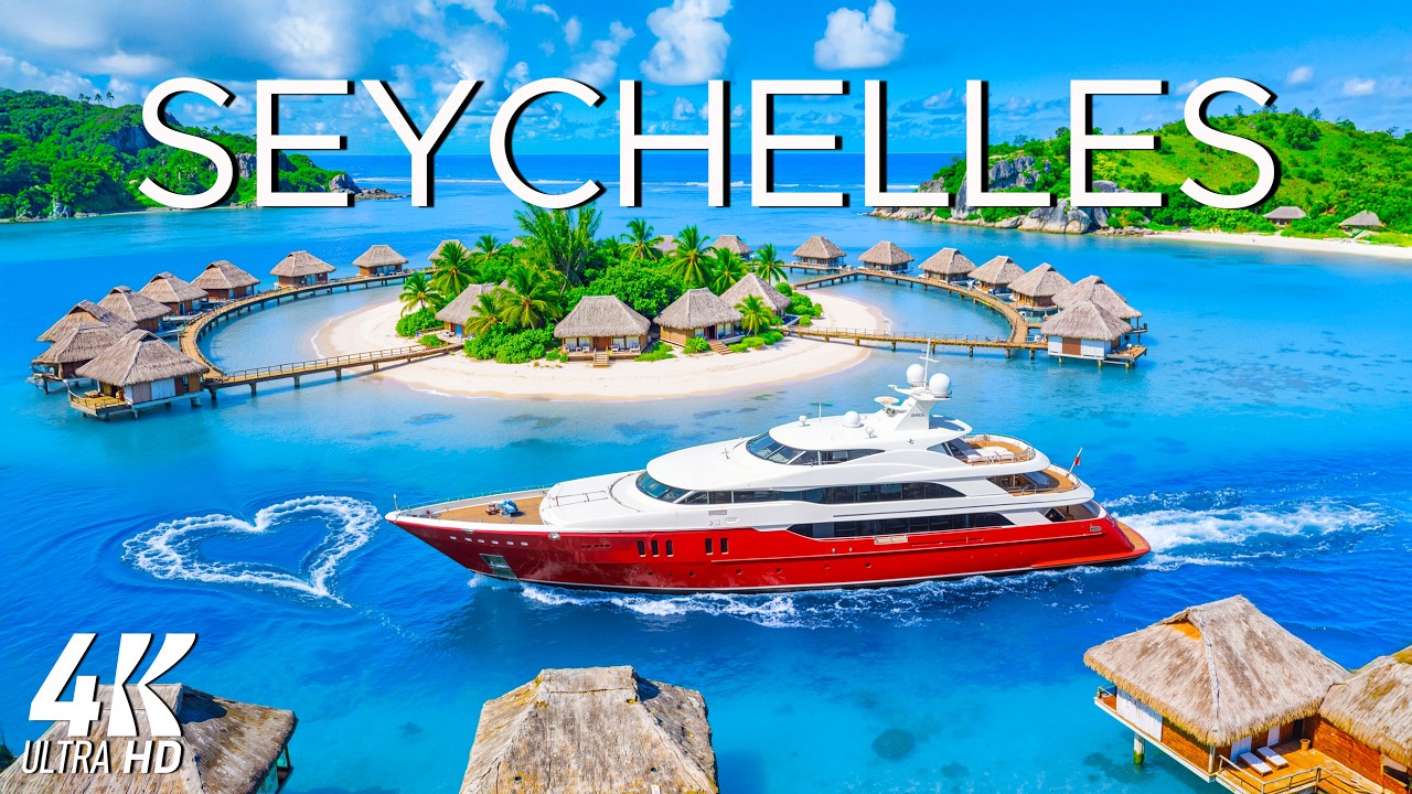 [4K] Seychelles - Slow Ocean Waves & Deep Chill State | Deep House Chill
