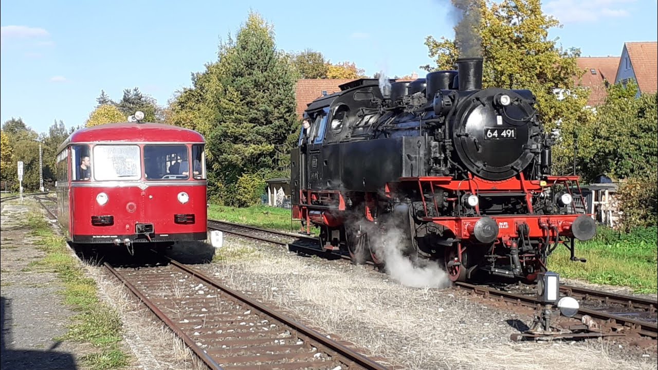 DFS mit BR 64 und V 36,VT 95,BR 110 TRI uvm. zu den Spur1 Tagen in Ebermannstadt am 16.10.25