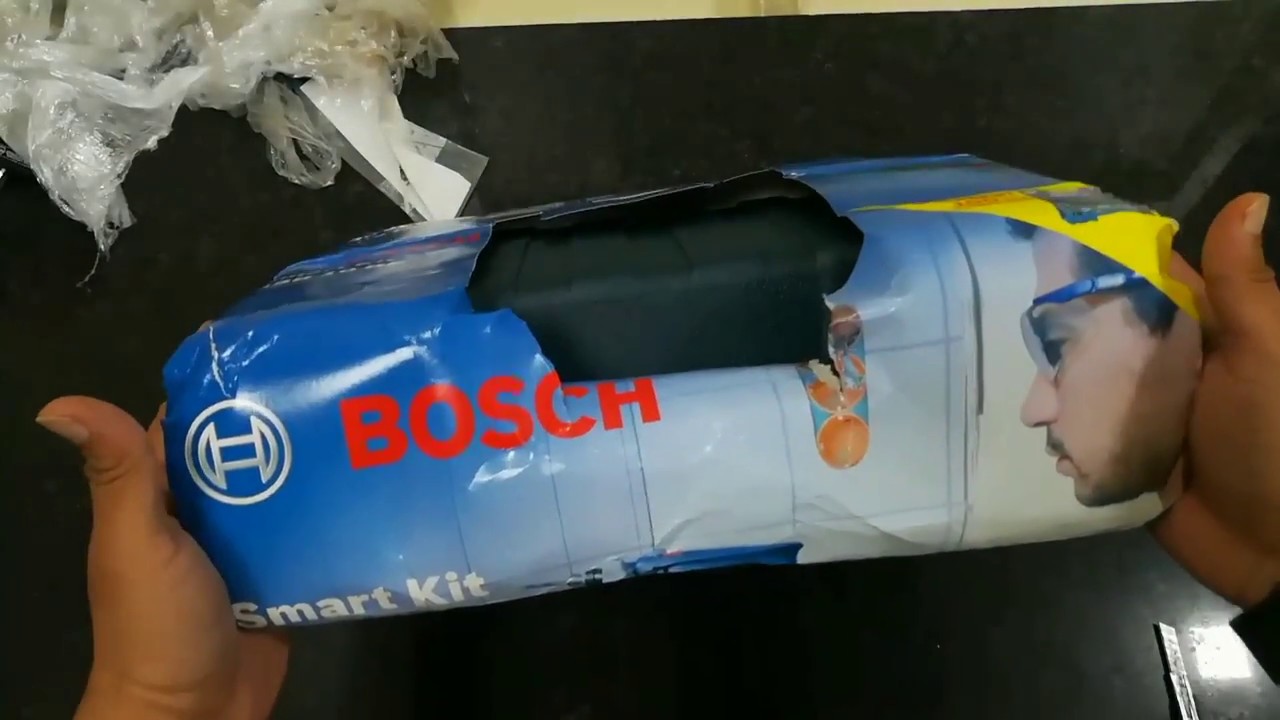 BOSCH GSB 10 RE drill machine set unboxing