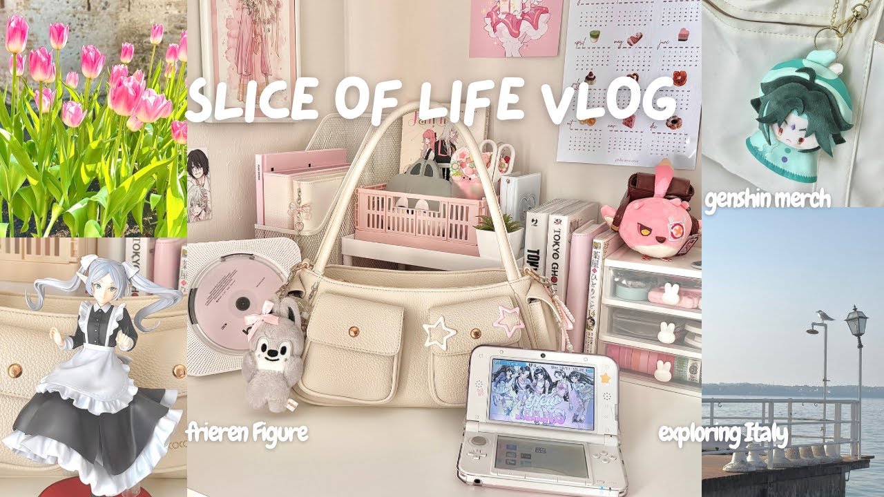 Slice of life vlog ⊹ ࣪ ˖ 🌷 exploring Italy | frieren figure | genshin | studying | hangout