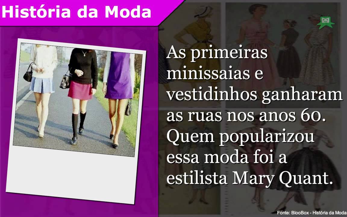 Hist&oacute;ria da Moda
