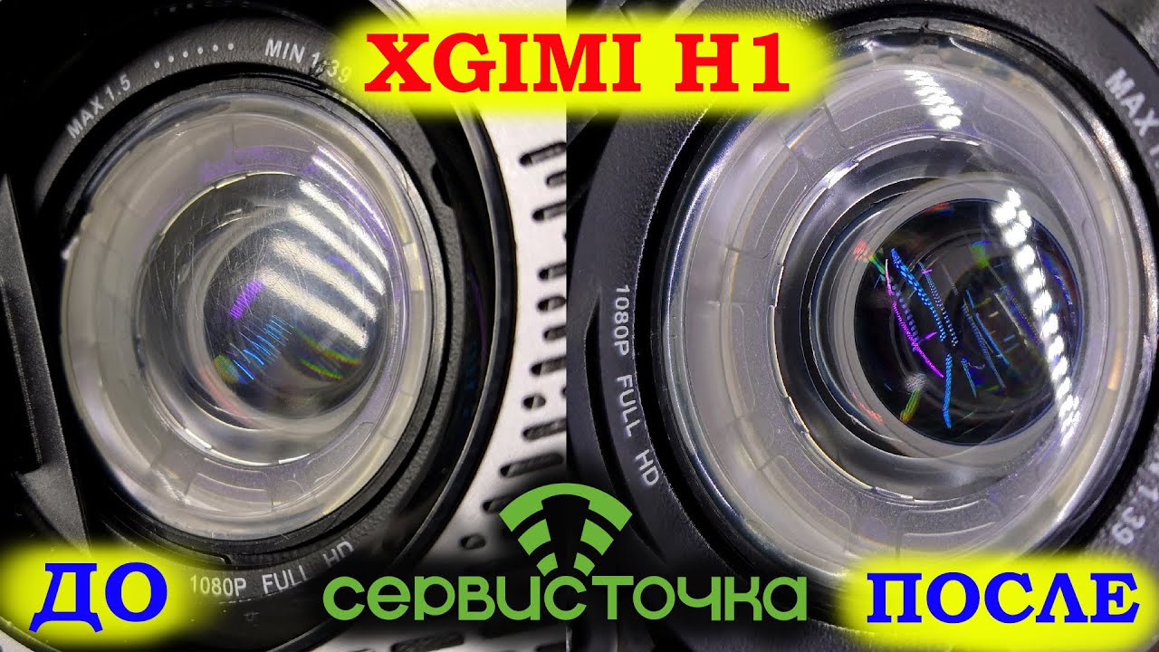 XGimi H1 - Затёртая Линза. Царапины. Полировка линзы.