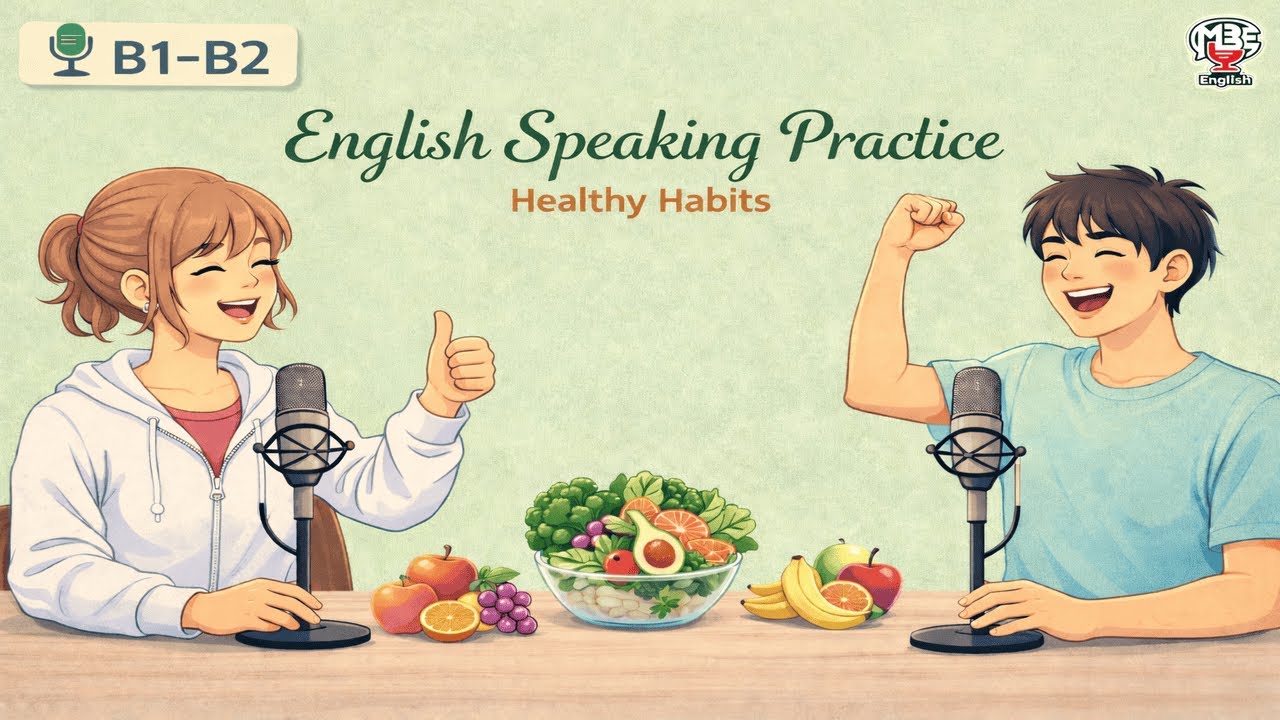 English Listening Practice (B1–B2) | Healthy Habits | Intermediate Podcast Dialogue
