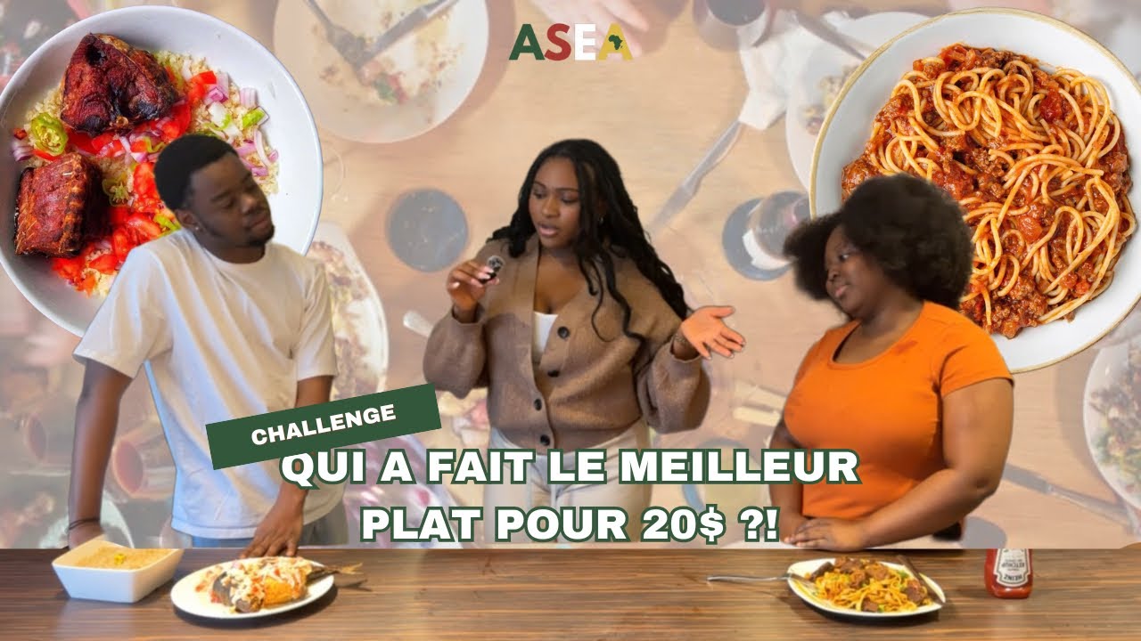 CHALLENGE: qui a fait le meilleur plat pour un étudiant avec 20$!!? | ASEATUBE