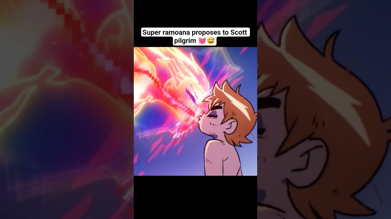 Super ramoana proposes to Scott pilgrim 💓😅- Scott pilgrim takes off #scottpilgrimtakesoff #anime