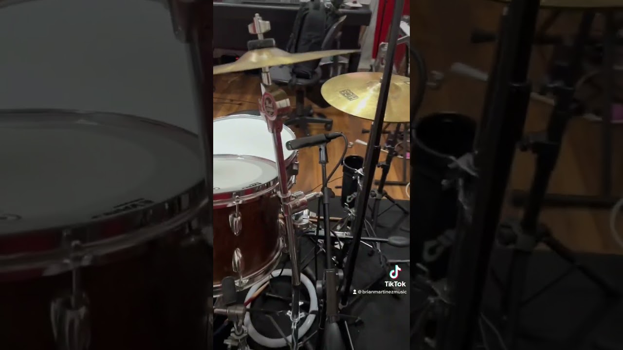 Mid priced drum room setup #drums #recordingsetup #microphones #cadmicrophones #akgmicrophones