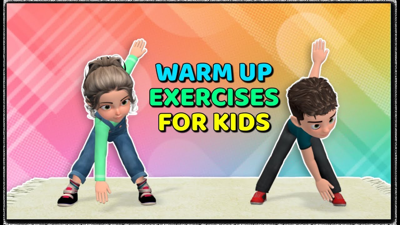 10 WARM UP EXERCISES FOR KIDS - NO JUMPING WORKOUT