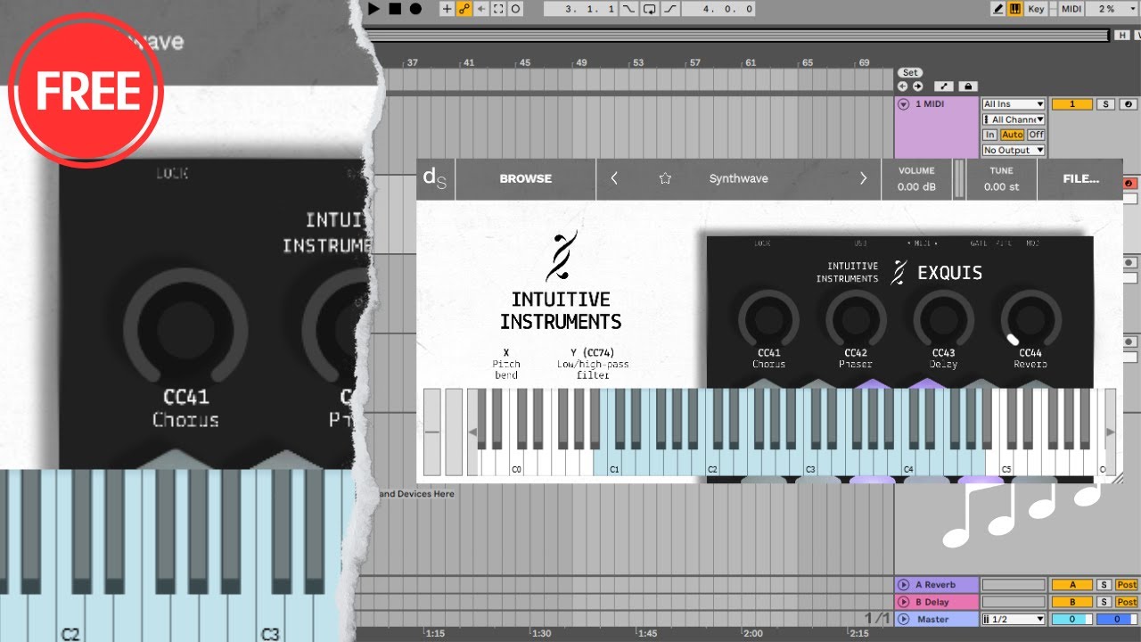 Exquis – General MIDI MPE Drum Kits by Intuitive Instruments [Decent Sampler]