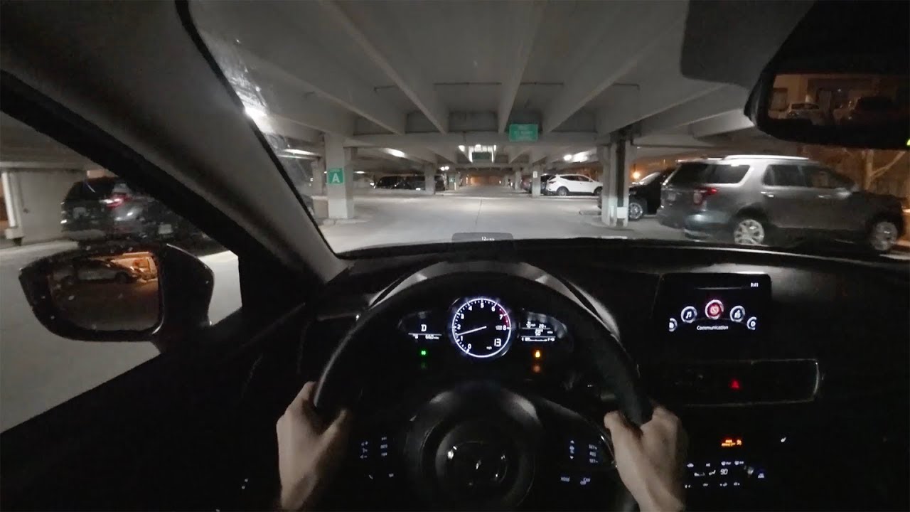 2018 Mazda 3 Grand Touring (6AT) - POV Night Driving Impressions (Binaural Audio)