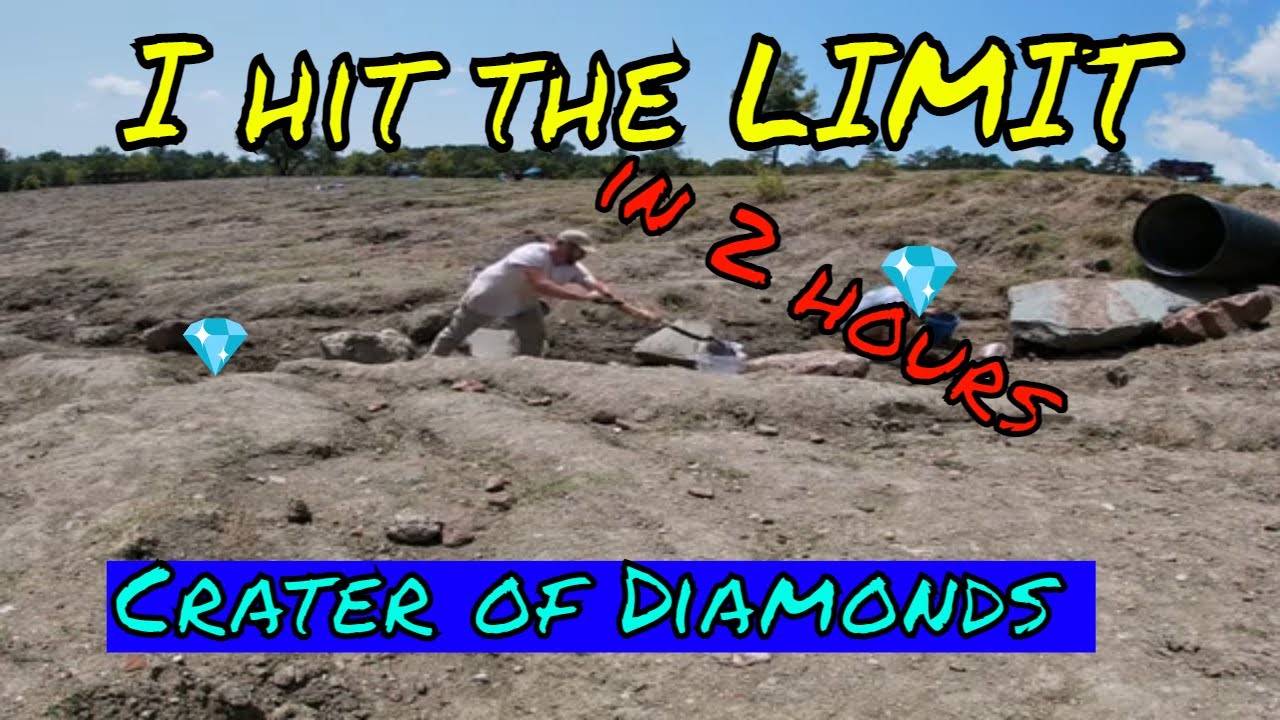 How to get a limit of take home Diamond gravel from the Crater of Diamonds-2 Hours or less!