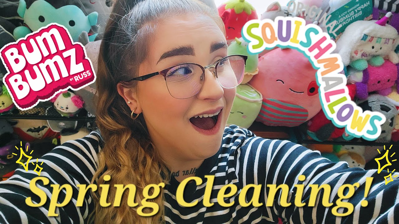 SPRING CLEANING! Squishmallow and Bumbumz REORGANIZING DAY! New Shelf, New Display!