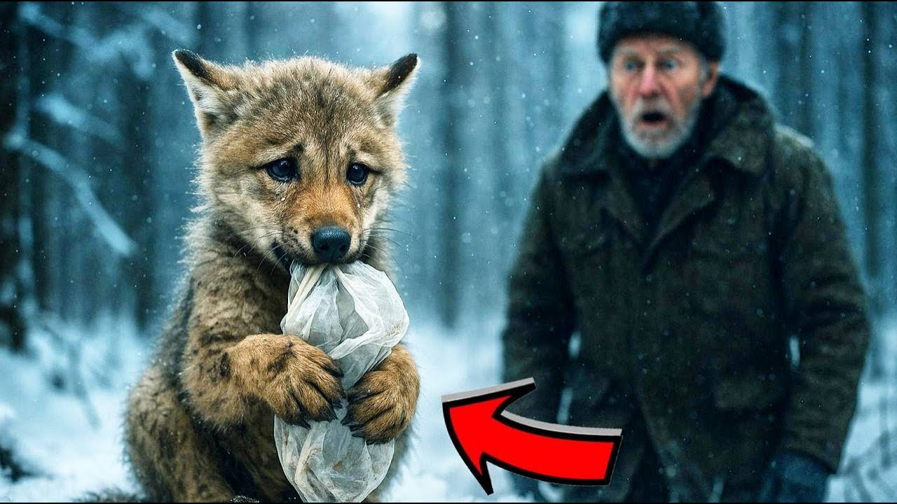 PŁACZĄCY WILCZEK NIE CHCIAŁ PUŚCIĆ TORBY - KIEDY LEŚNIK ZDAŁ SOBIE SPRAWĘ DLACZEGO, STRACIŁ MOWĘ!