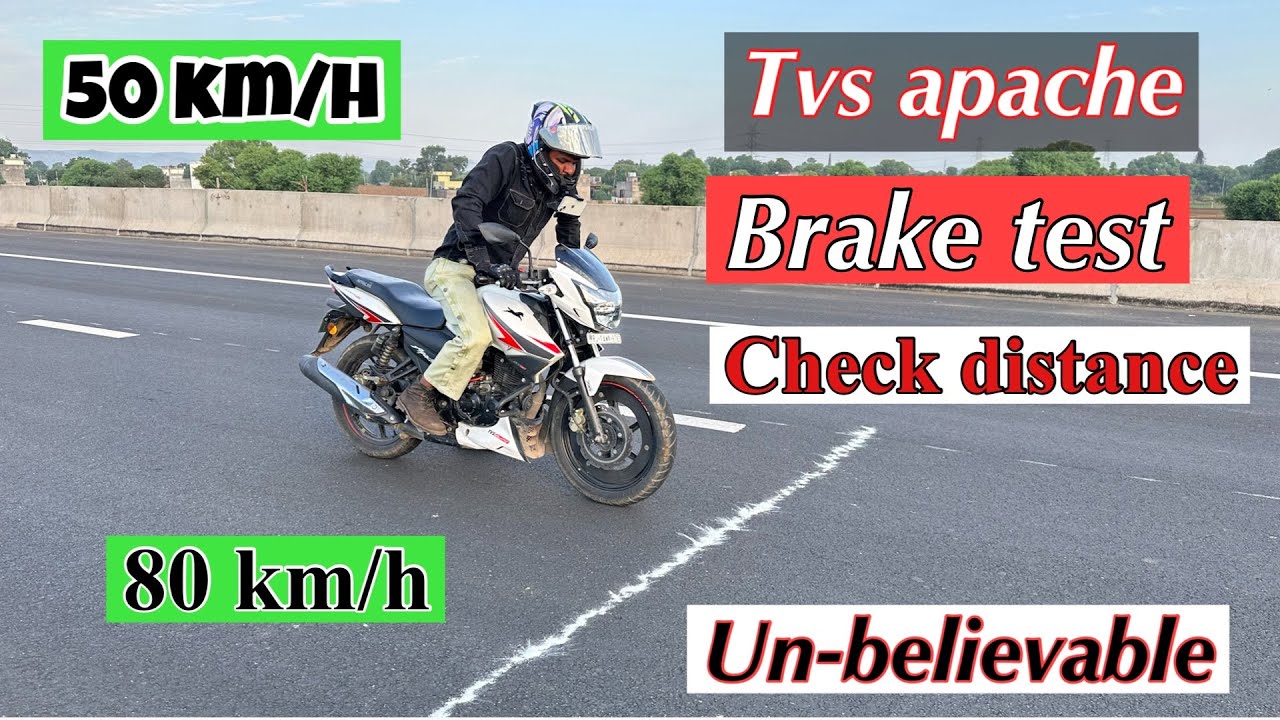 Apache 160 can do this // apache 160 brake test and review #apache