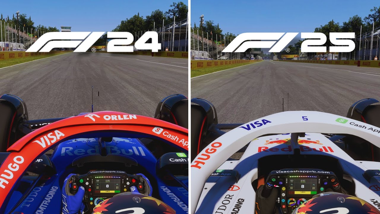 F1 24 vs F1 25 - ENGINE SOUND COMPARAISON