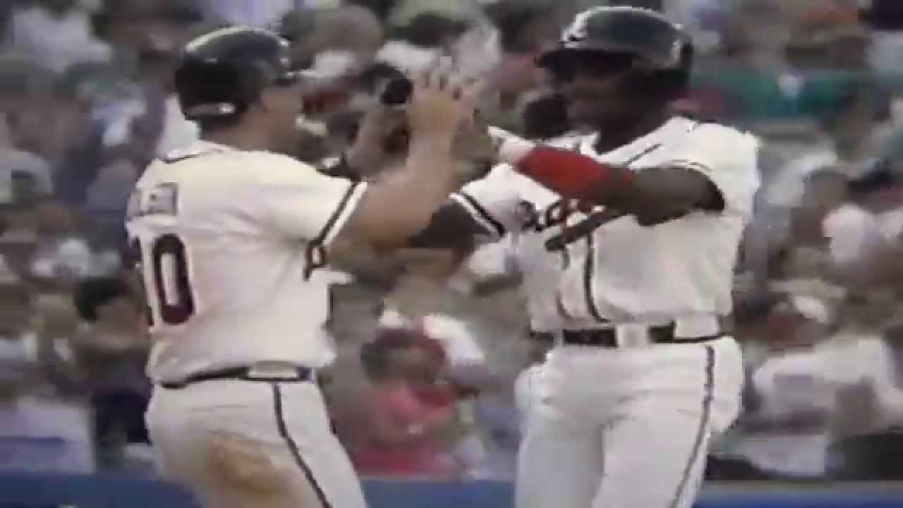 Otis Nixon 1st Home Run In 2 Years Atlanta Braves