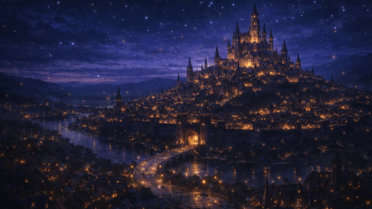 王都の夜｜王都エルディア【異世界BGM・ケルト音楽】