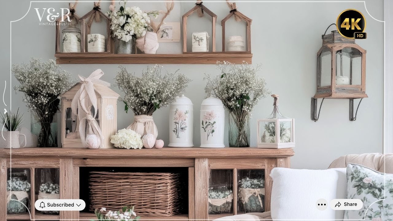 Grandma’s Vintage Farmhouse Meets Spring: Budget DIY & Repurposed Decor Ideas