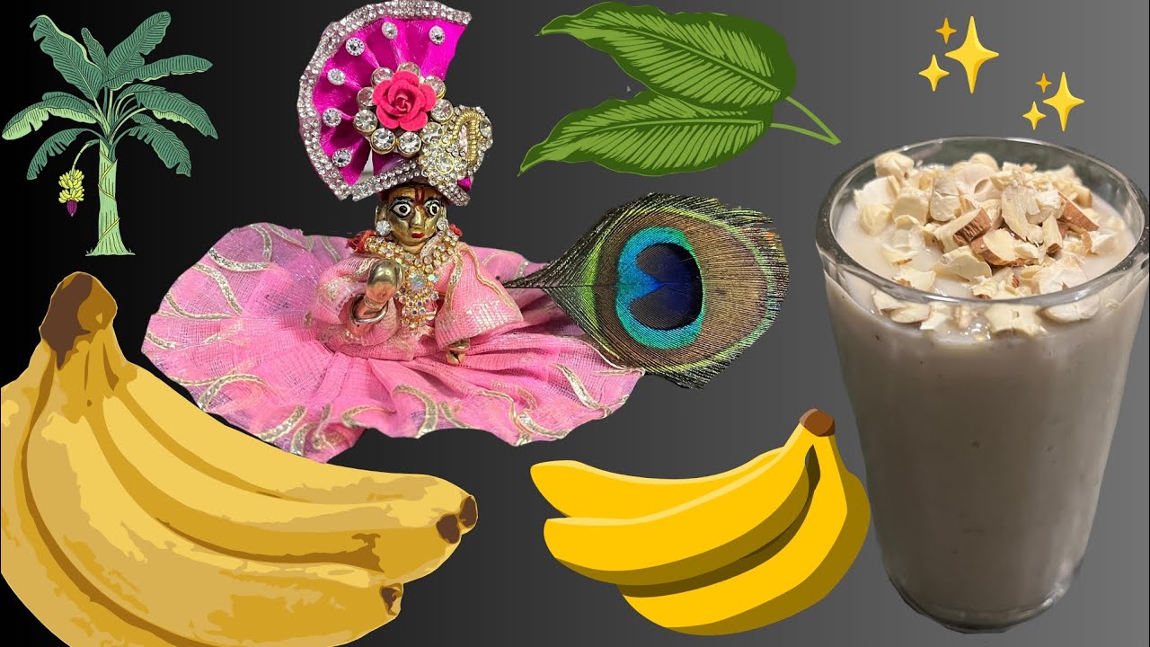 Laddugopal ji ke liye healthy banana shake bhog 