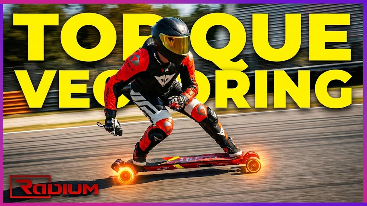 Torque Vectoring on a Skateboard?! This is the Radium Torque Steering RTS on the MACH ONE E-Skate