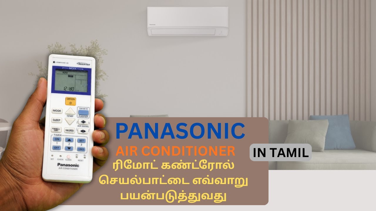 Panasonic Inverter AC Remote Usage in Tamil | Complete Guide