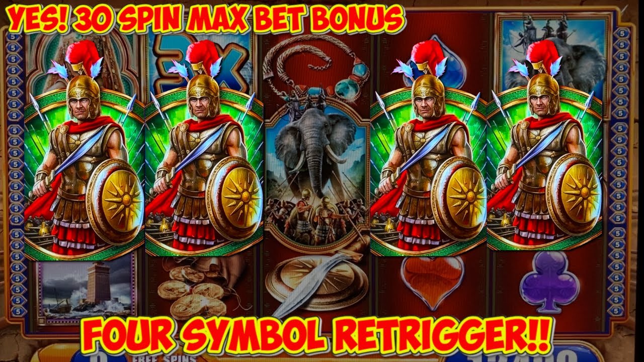 FOUR SYMBOL RETRIGGER INSANE MASSIVE WIN on Alexander The Great Slot! WMS MAX 2025 Like BC & NG Slot